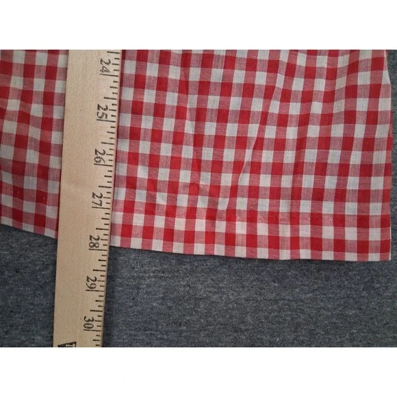 VTG Womens Shirt 2XL Multi Patchwork Gingham Plaid Button Up Lightweight - Picture 4 of 7